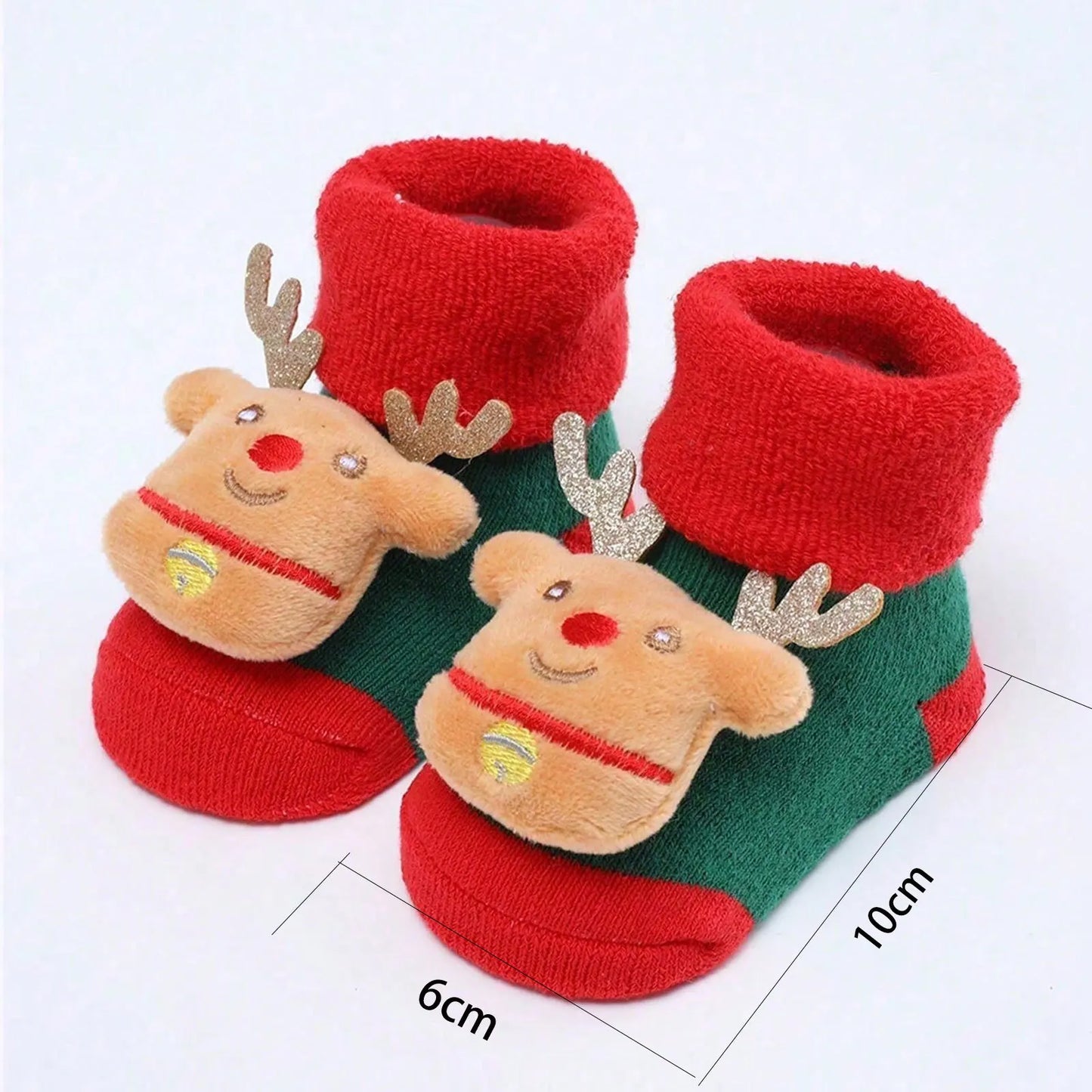 Chaussettes Père Noël en coton pour enfants