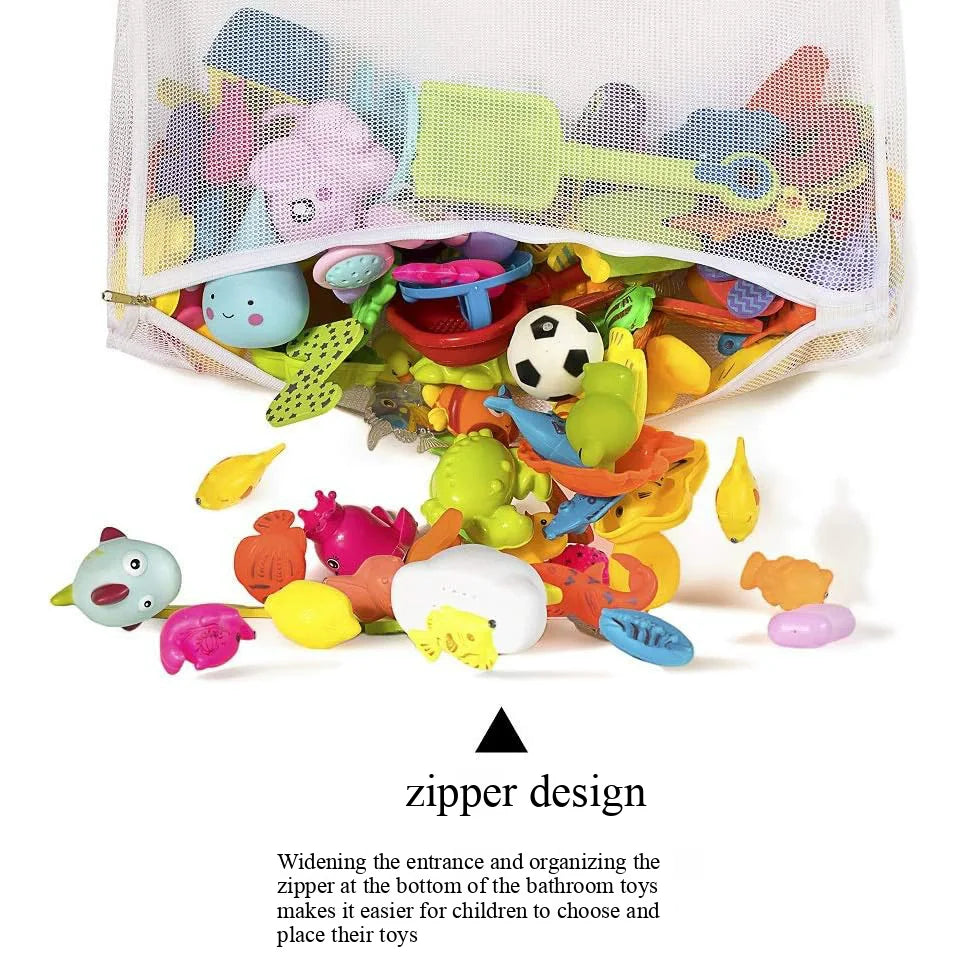Sac de rangement en maille pour les jouets de bébé