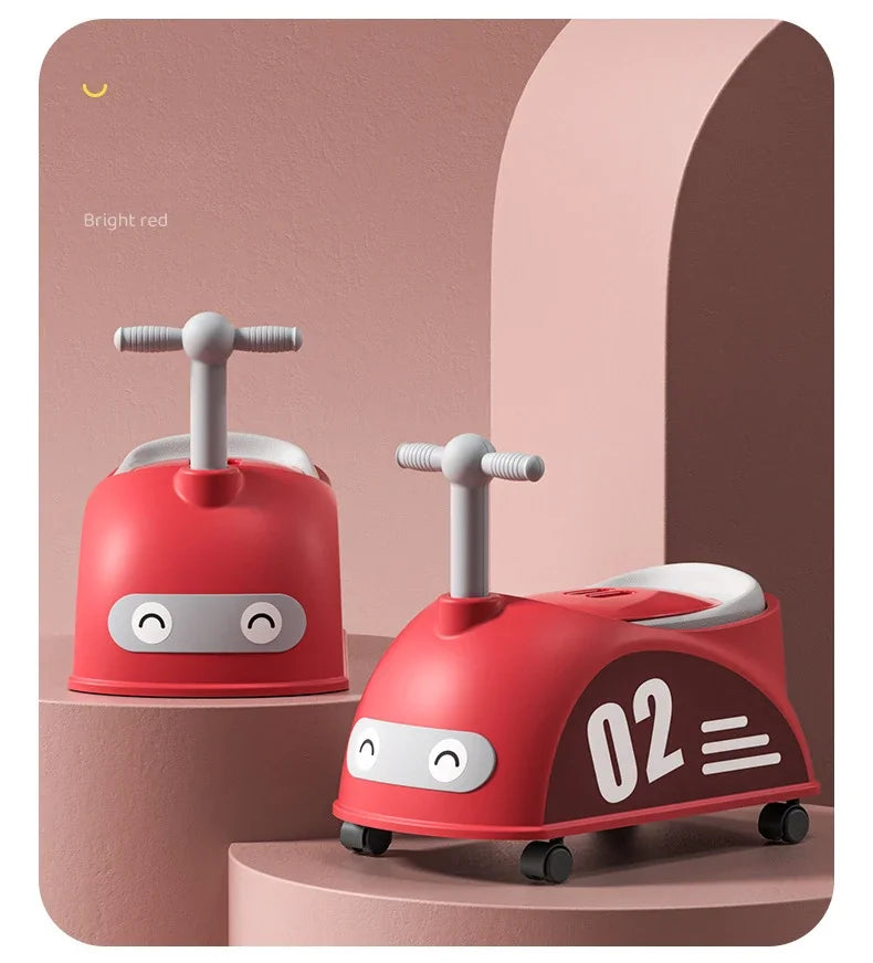 Pot de toilette motif voiture pour bébé