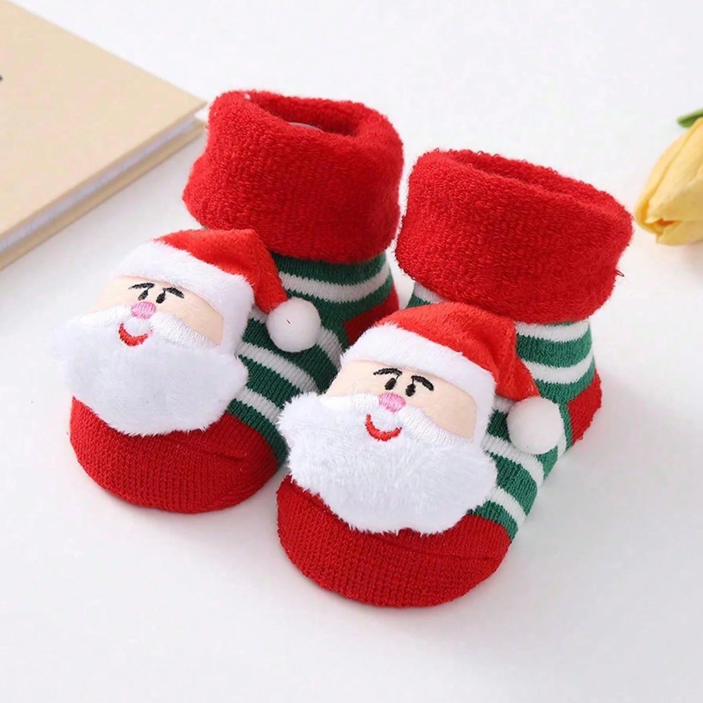 Chaussettes Père Noël en coton pour enfants