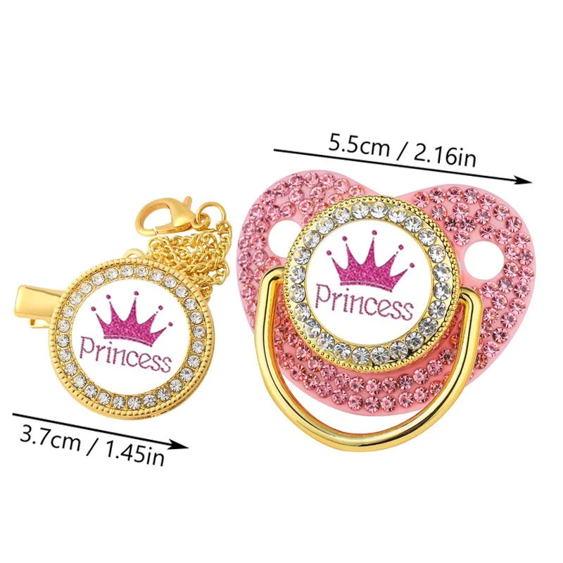 Sucette à motif de couronne pour bébé