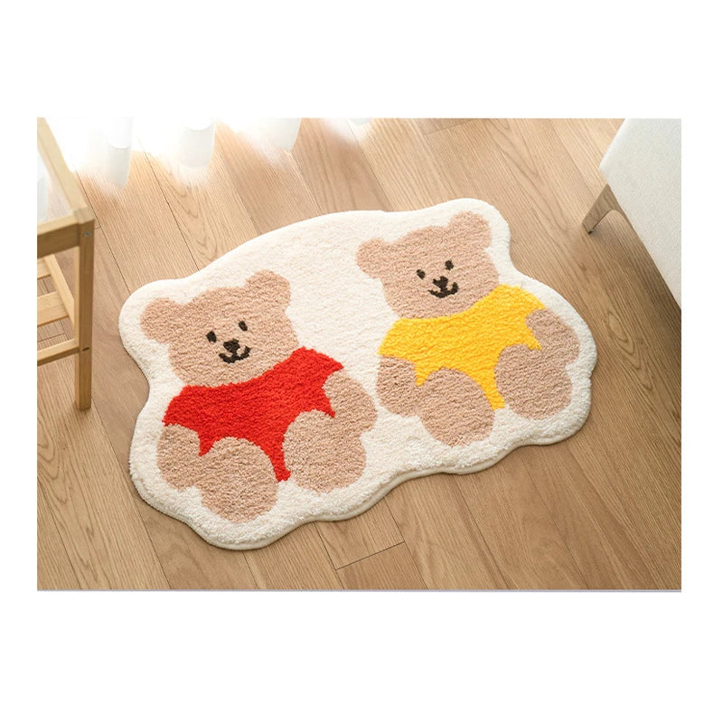 Tapis de sol bébé avec deux petits oursons mignons