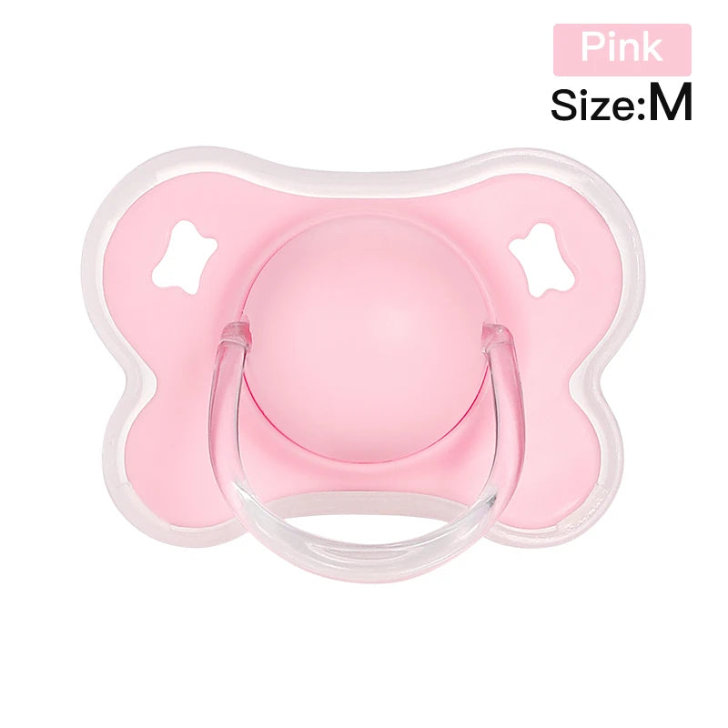 Sucette en silicone de couleur vive pour bébé