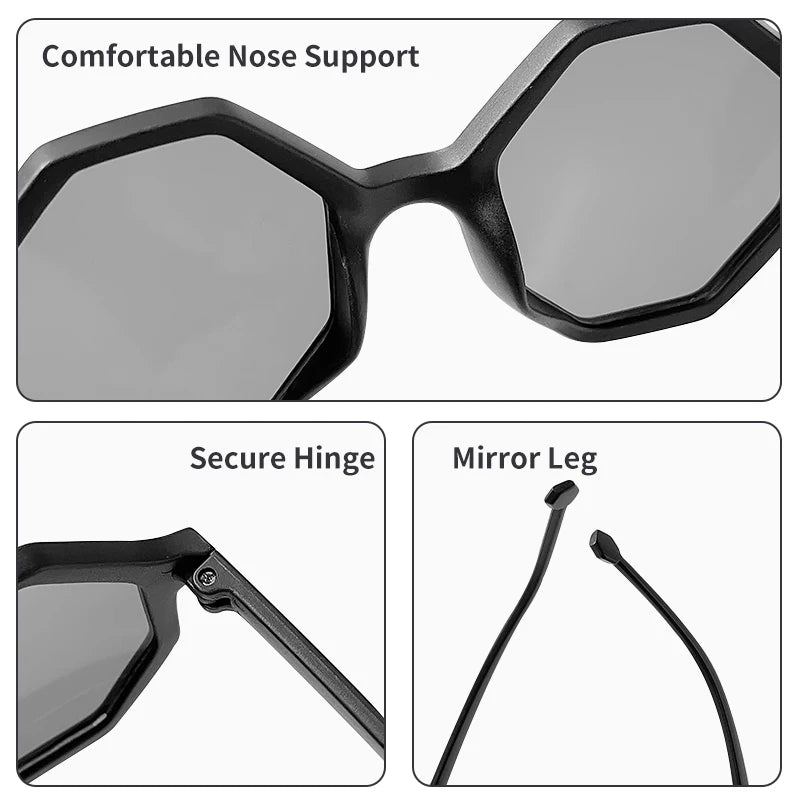 Lunettes de soleil en forme de mignon polygone pour enfants