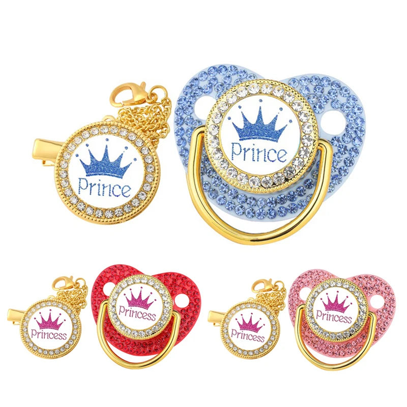 Sucette à motif de couronne pour bébé