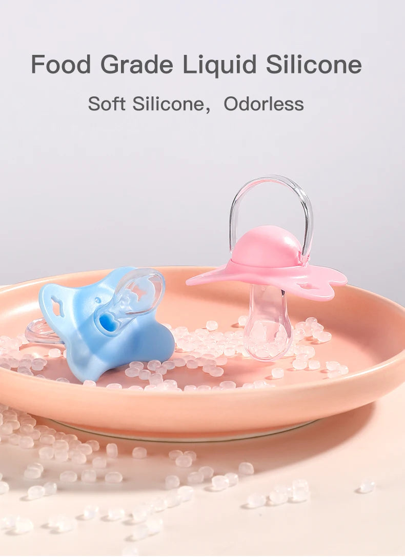 Sucette en silicone de couleur vive pour bébé