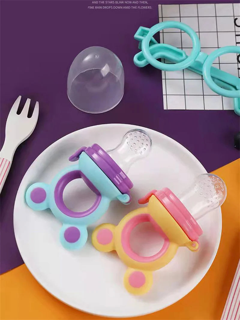 Tétine de dentition en silicone avec surfaces texturées