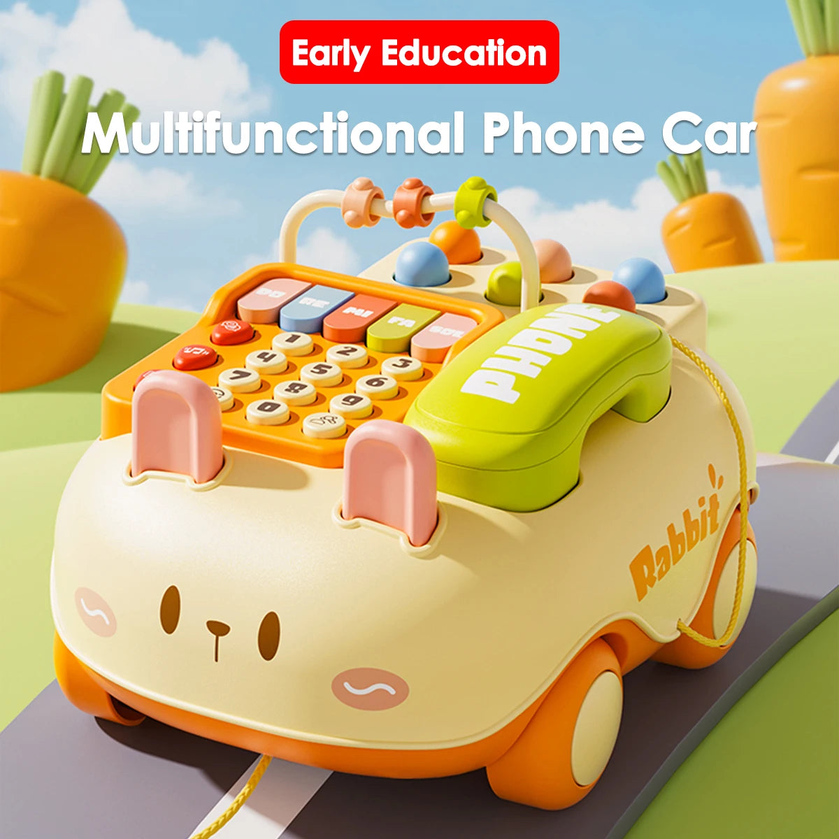Téléphone jouet en forme de voiture