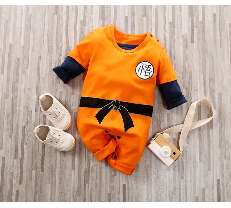 Grenouillère de style DBZ pour bébé