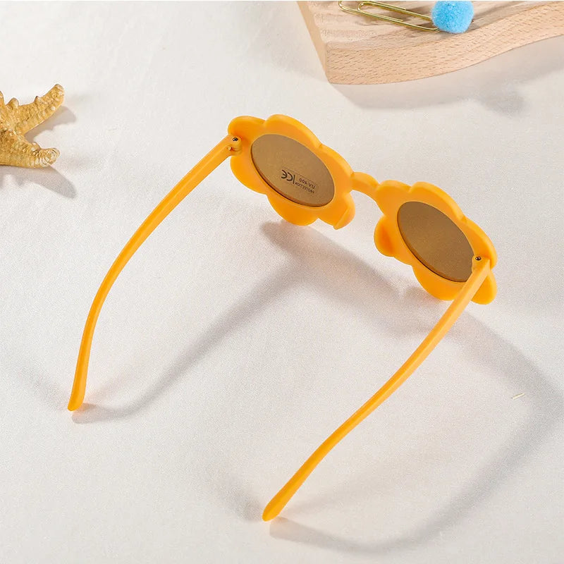Lunettes de soleil pour bébé en forme de fleur