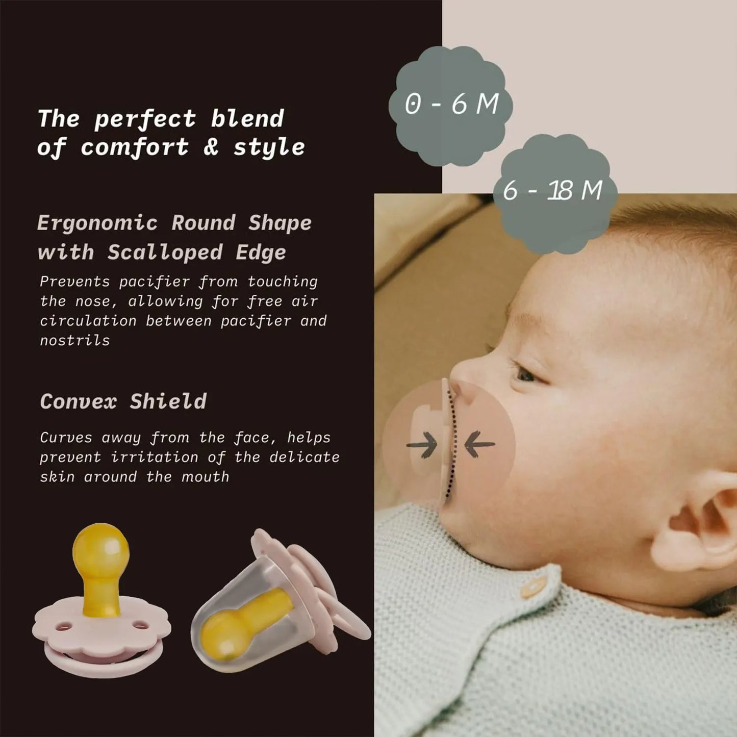 Nouvelle sucette en silicone souple pour bébé