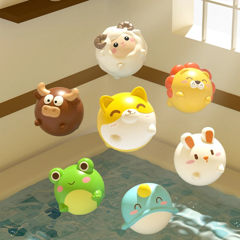 Lot de 3 ou 6 jouets de bains lumineux aléatoires
