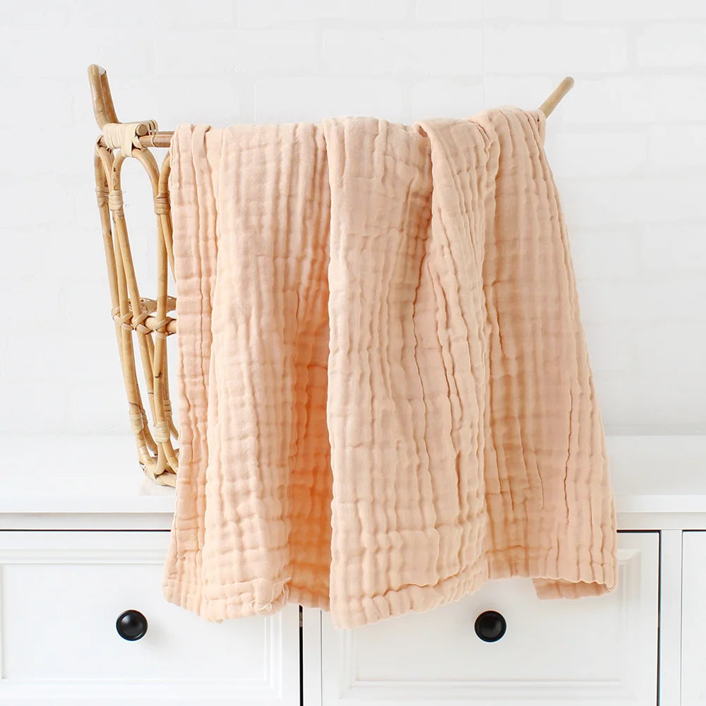 Couverture carrée en mousseline pour bébé