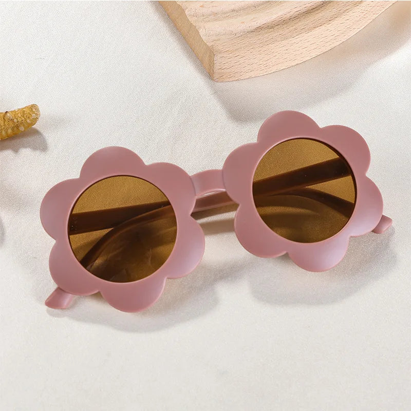 Lunettes de soleil pour bébé en forme de fleur