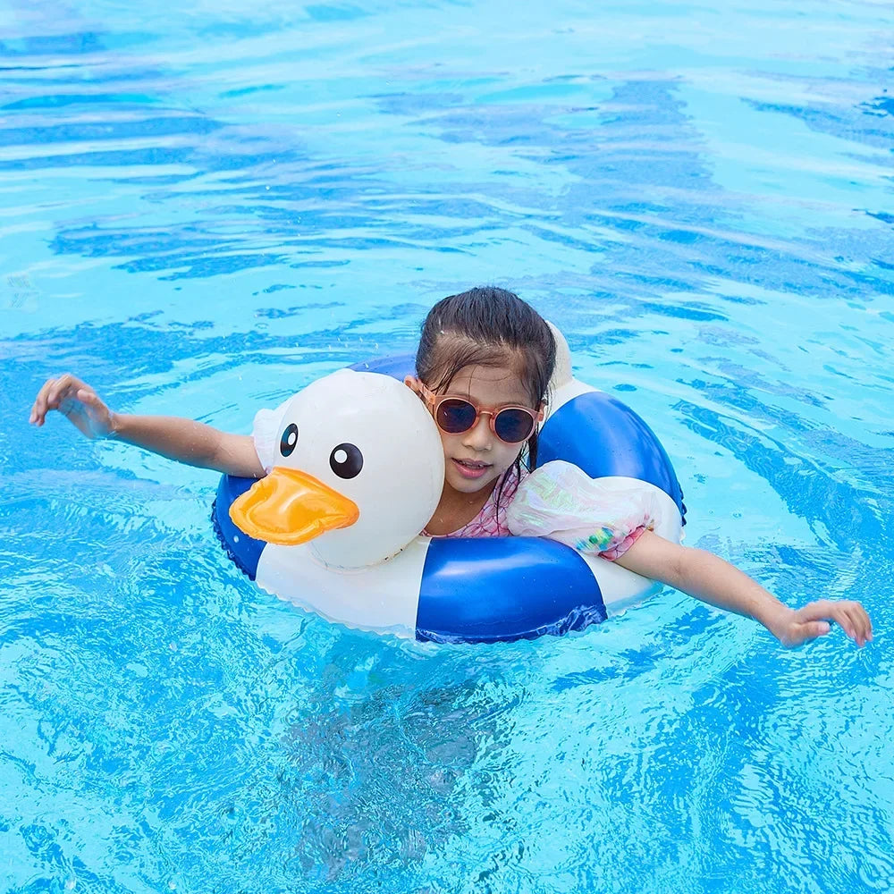 Bouée de natation gonflable en forme de canard