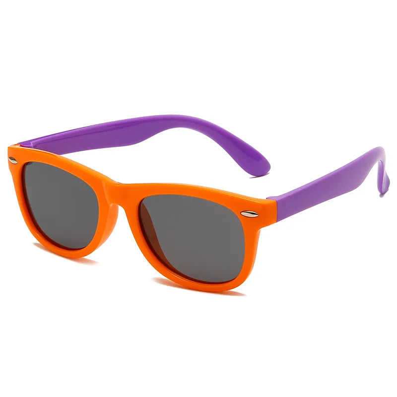 Lunettes de soleil classiques en Silicone pour enfants,