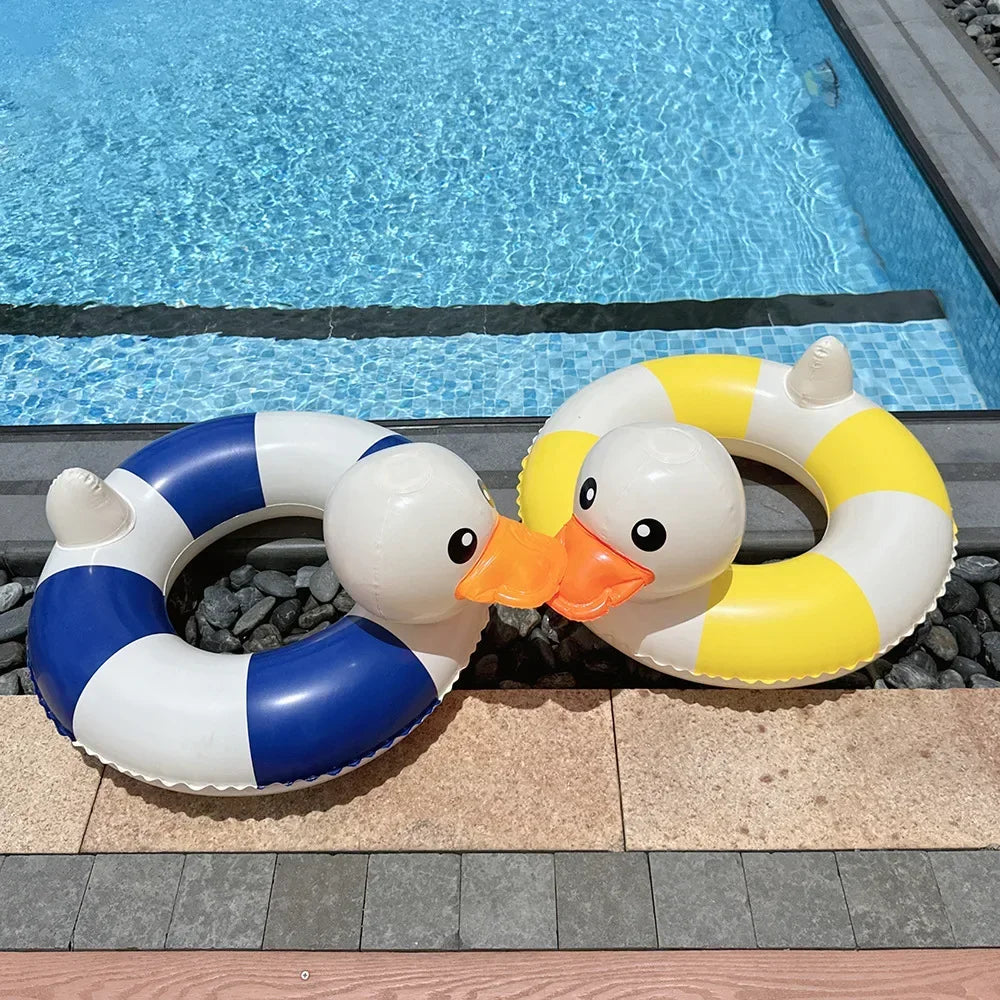 Bouée de natation gonflable en forme de canard