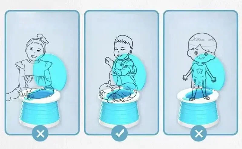 Toilette pliante portable pour enfants