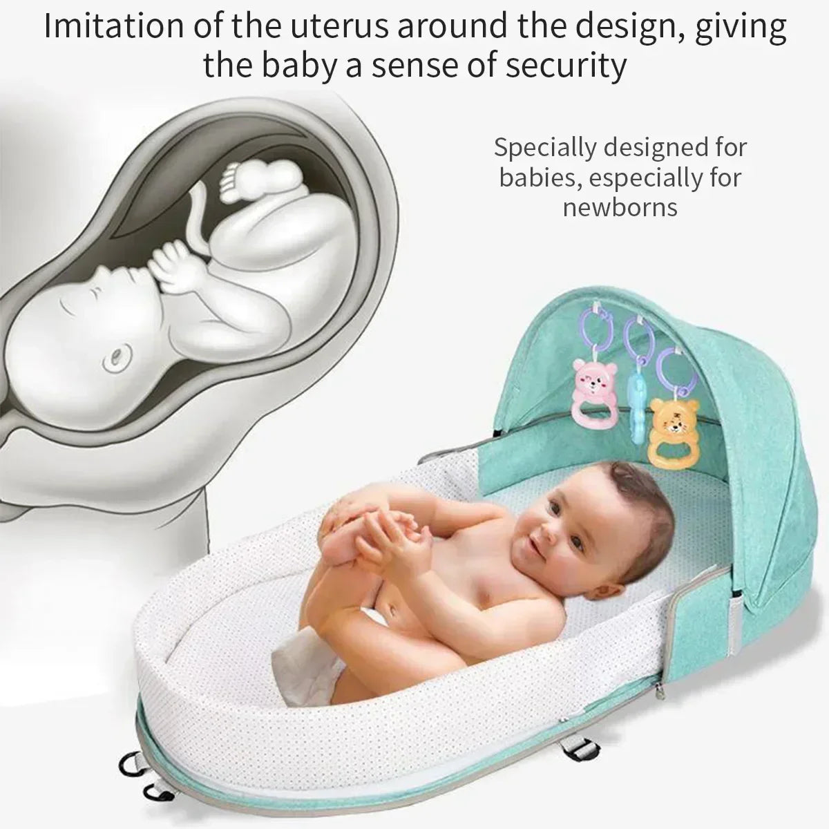Berceau de voyage Portable avec moustiquaire pour bébé