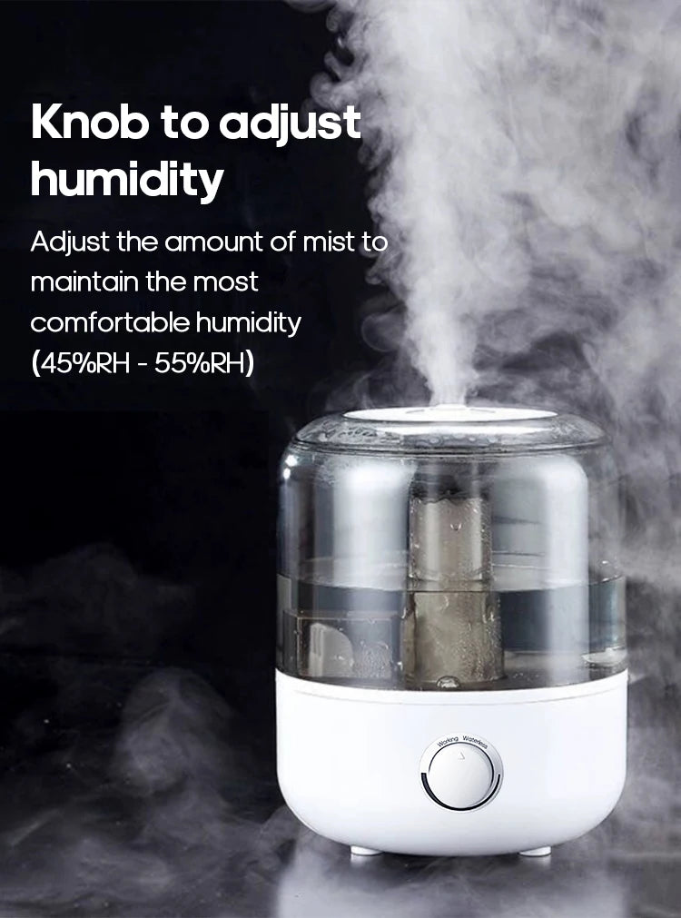 Humidificateur d'air 3L grande capacité ménage silencieux avec télécommande