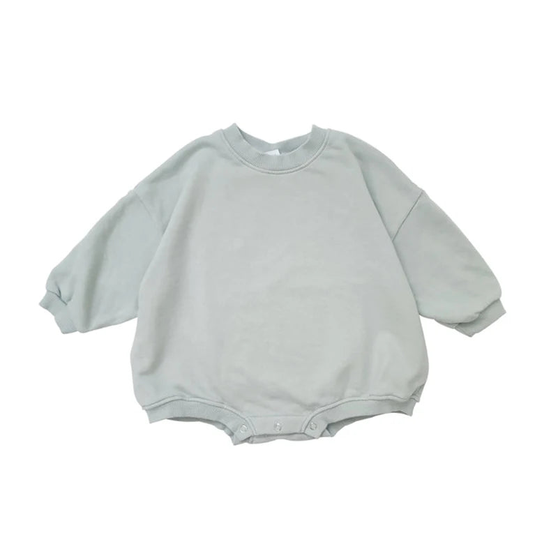 Barboteuse courte style sweat pour bébé
