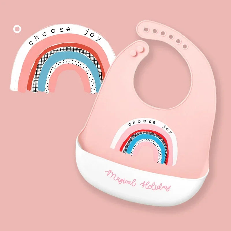 Bavoir en silicone imperméable pour bébé