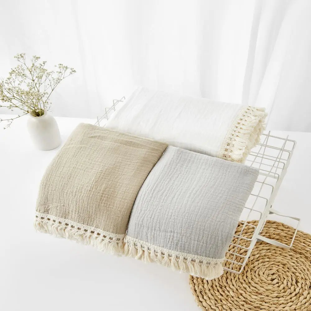 Couverture d’emmaillotage en mousseline de coton pour bébé