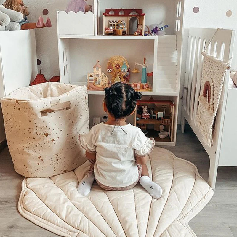 Tapis de sol bébé tout doux en forme de coquille