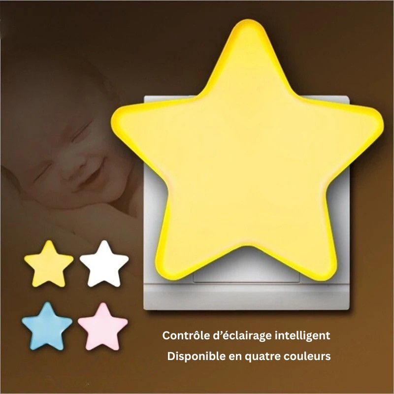 Veilleuse en forme d'étoile pour bébé