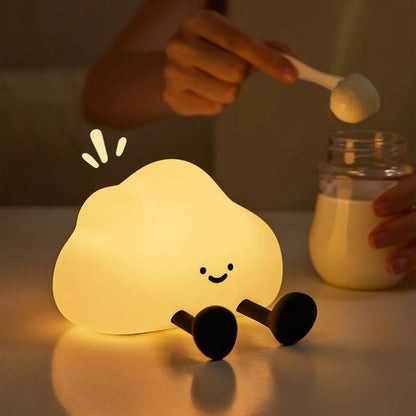Veilleuse nuage en silicone rechargeable