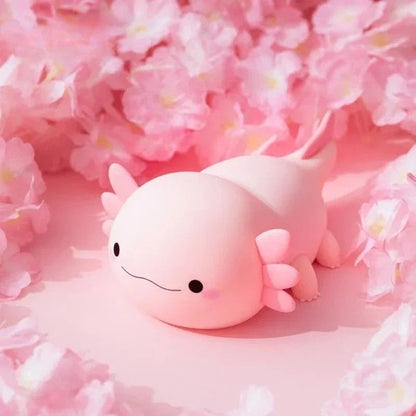 Veilleuse Axolotl tactile en silicone