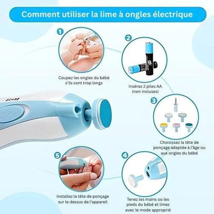 Trousse de toilette avec ensemble de 20 accessoires pour hygiène bébé