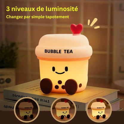 Veilleuse en forme de bubble tea pour bébé