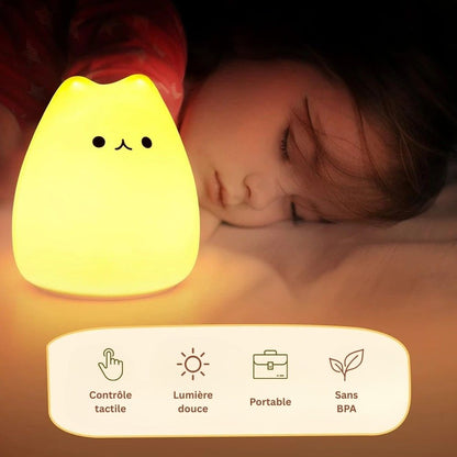 Veilleuse colorée en silicone pour enfant