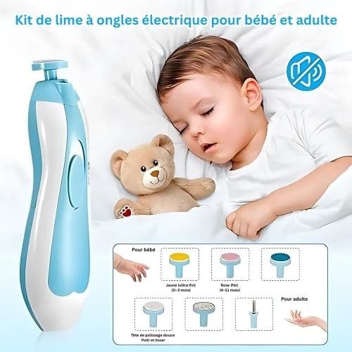 Trousse de toilette avec ensemble de 20 accessoires pour hygiène bébé