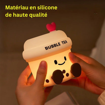 Veilleuse en forme de bubble tea pour bébé