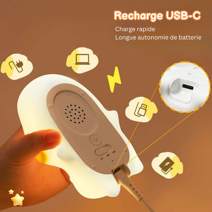 Veilleuse en silicone en forme de petit chien
