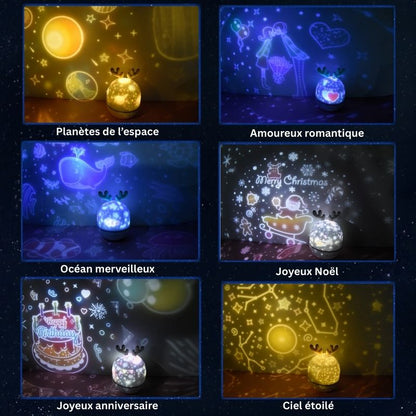Projecteur de nuit en ciel étoilé pour enfants
