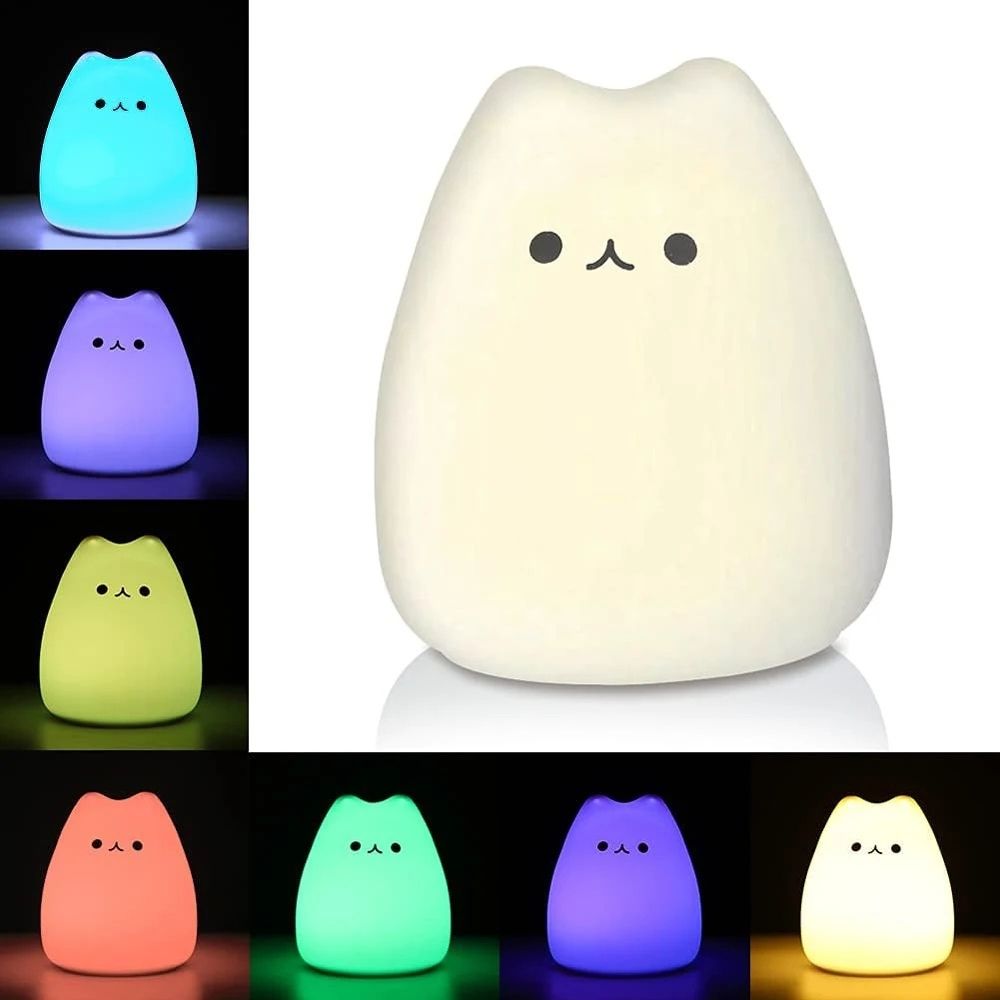 Veilleuse colorée en silicone pour enfant