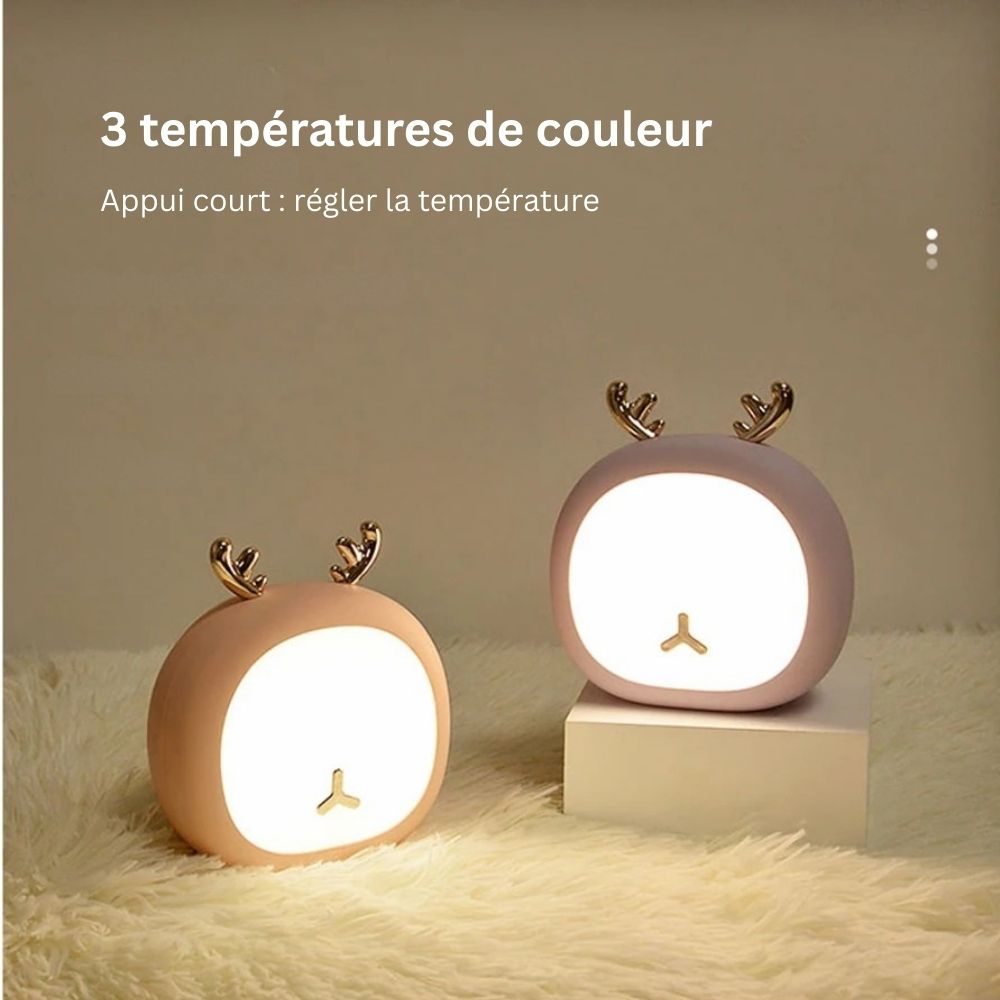 Veilleuse LED colorée en forme d’animal
