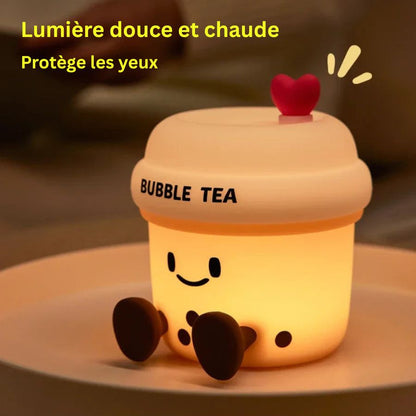 Veilleuse en forme de bubble tea pour bébé