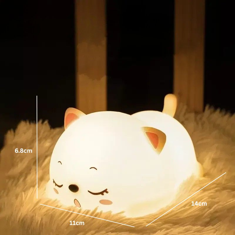 Lampe LED colorée en silicone avec capteur tactile