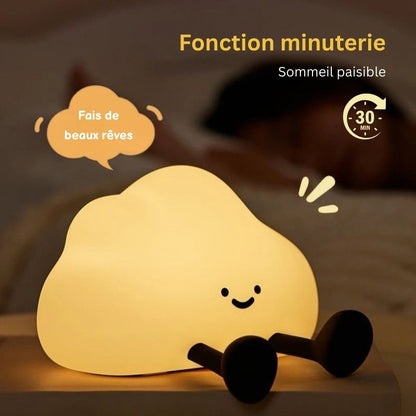 Veilleuse nuage en silicone rechargeable