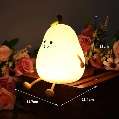 Veilleuse poire en silicone rechargeable