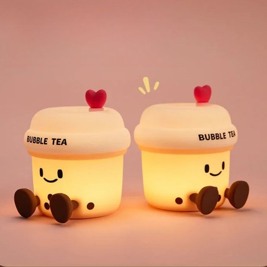 Veilleuse en forme de bubble tea pour bébé