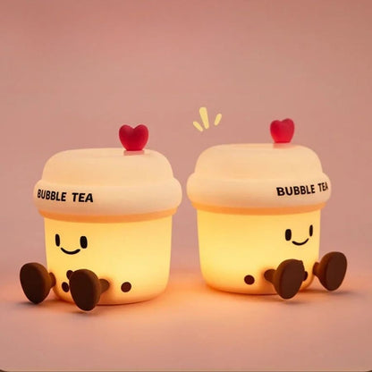 Veilleuse en forme de bubble tea pour bébé