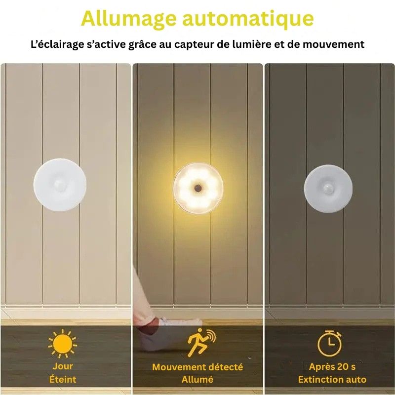 Veilleuse LED avec capteur de mouvement
