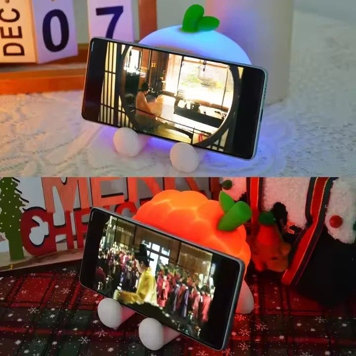 Veilleuse en forme d'fruit avec horloge
