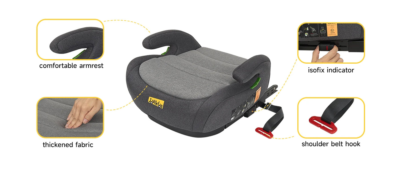 Rehausseur de siège auto portable pour bébé 125-150 cm