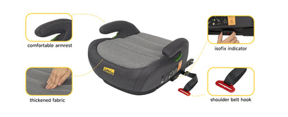Rehausseur de siège auto portable pour bébé 125-150 cm